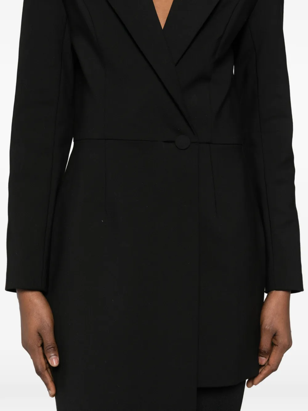 MITILIANE COUTURE Asymmetrische smoking blazer Zwart