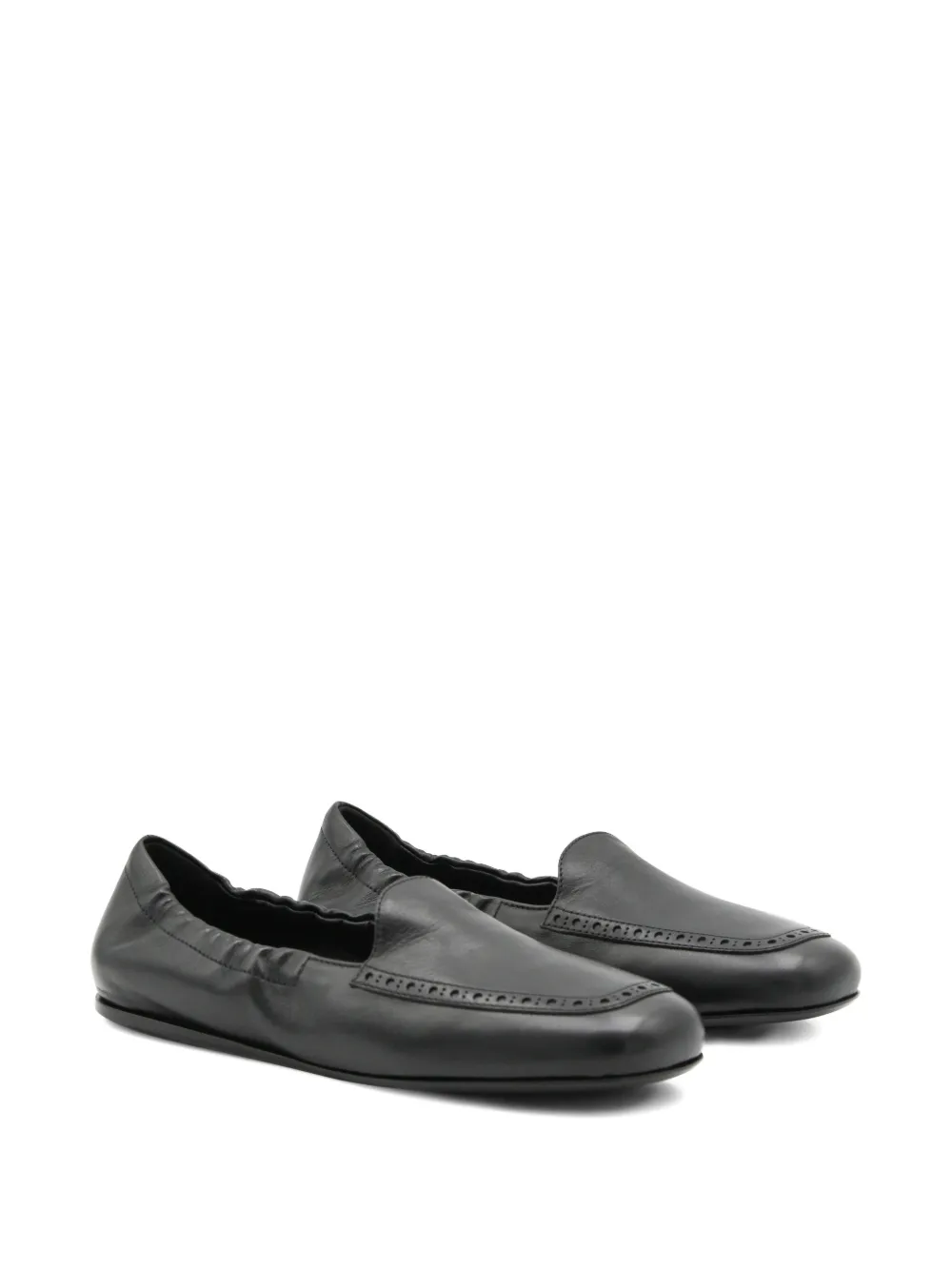 Church's brogue-detail loafers - Zwart