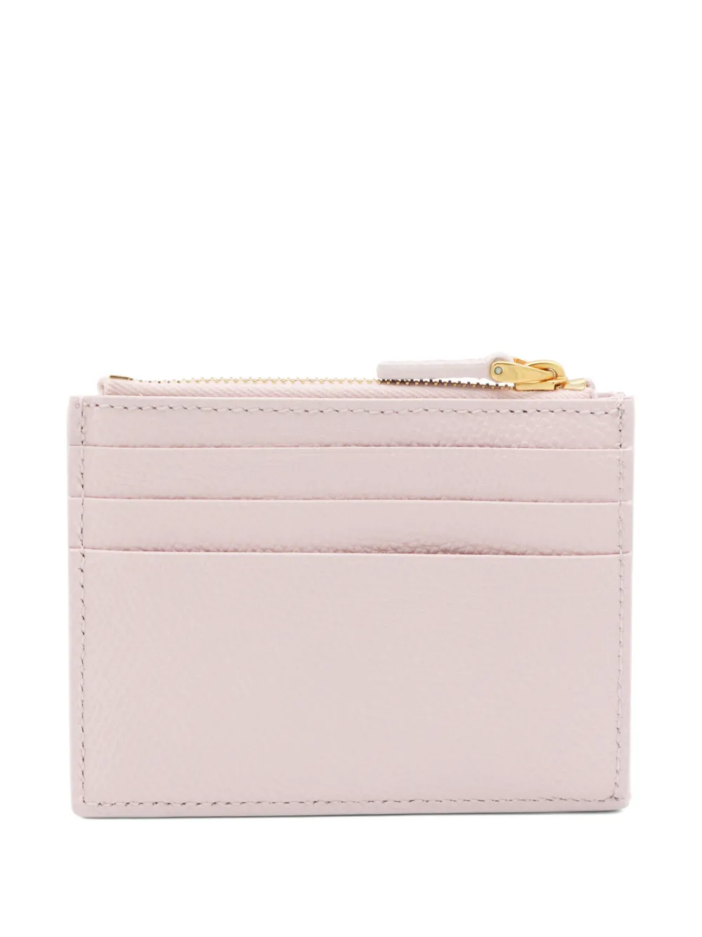 Valentino Garavani cherry-appliqu&eacute; leather wallet - Roze