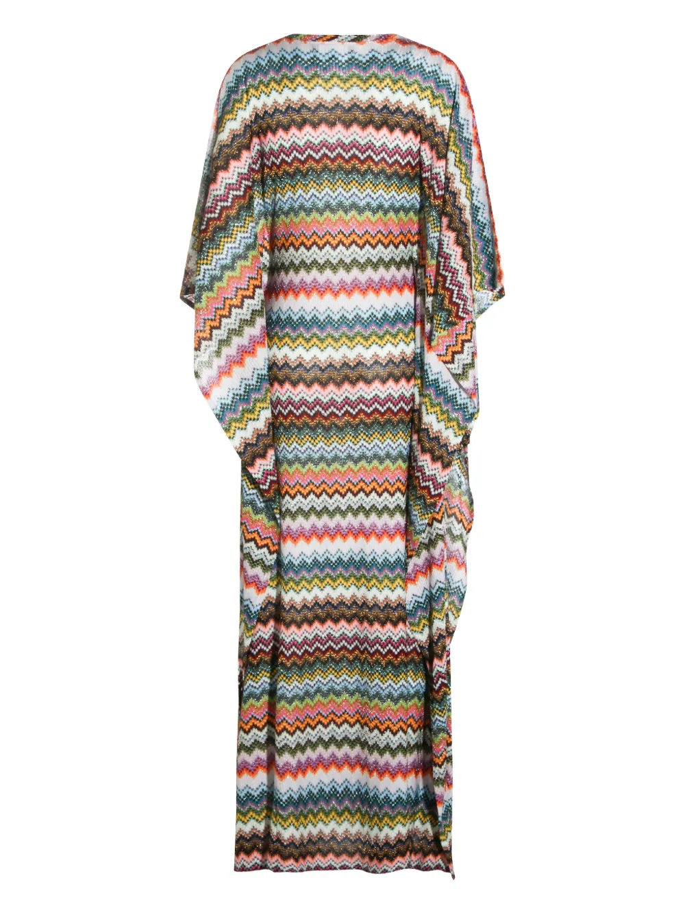 Missoni V-neck zigzag maxi dress - Wit