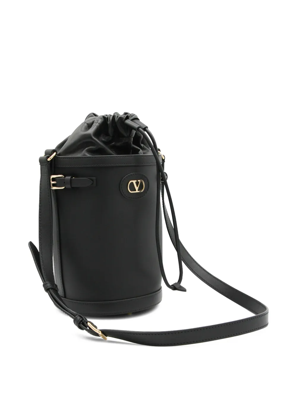 Valentino Garavani Bucket-tas met logogesp Zwart