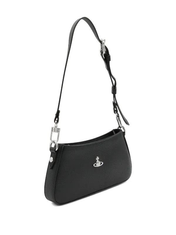 Vivienne Westwood ショルダーバッグ オーブ ブラック Vivienne Westwood オーブアップリケ ショルダーバッグ | ブラック