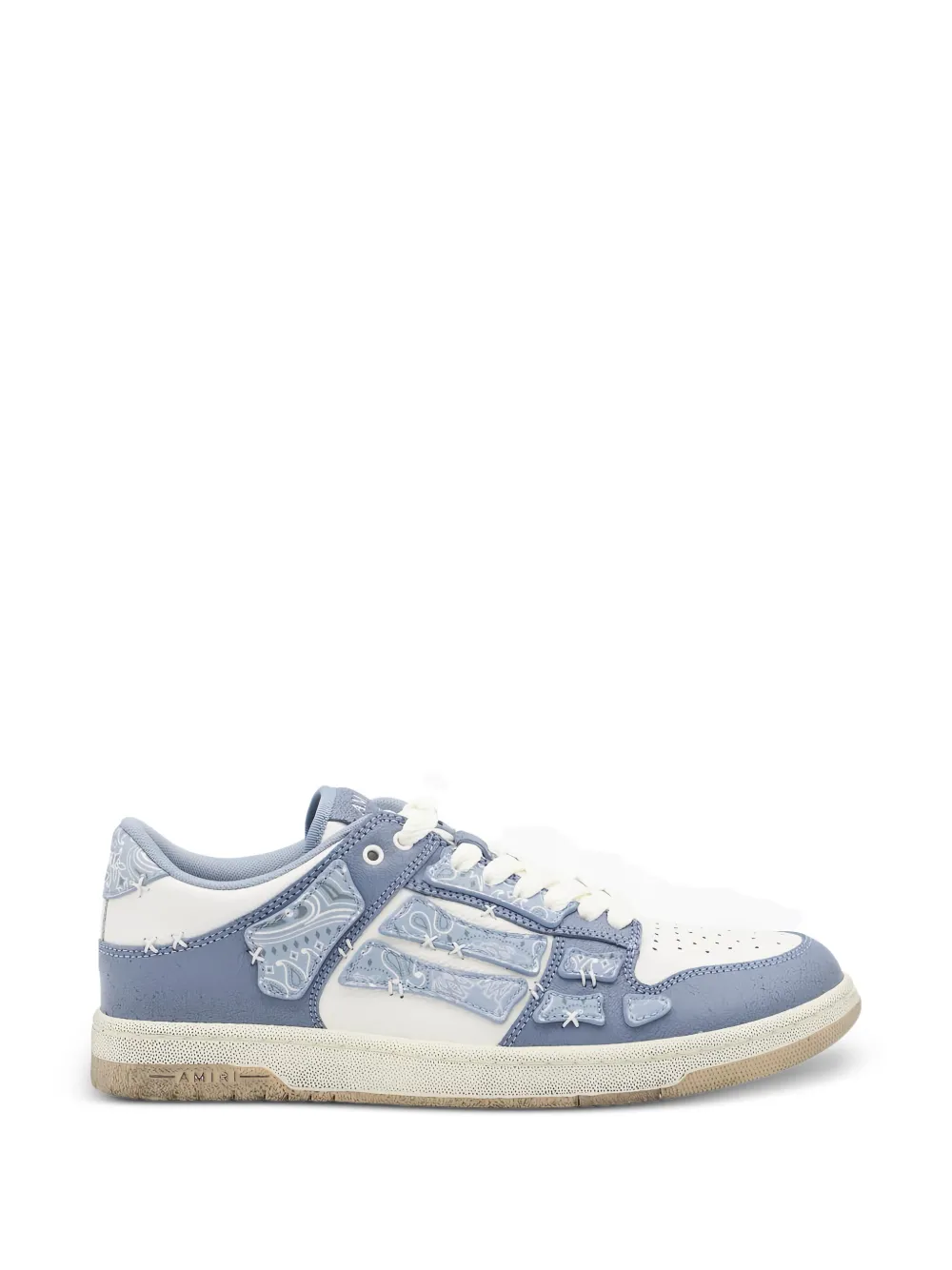 AMIRI Skel bandana skeleton low top sneakers - Blu