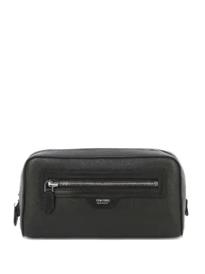 TOM FORD トムフォード スエード調 レザー ポーチ ウォッシュバッグ Tom Ford（トム・フォード）メンズ ウォッシュバッグ - FARFETCH