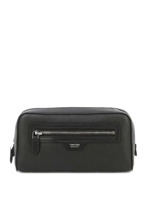 TOM FORD logo-detail zip-fastening wash bag