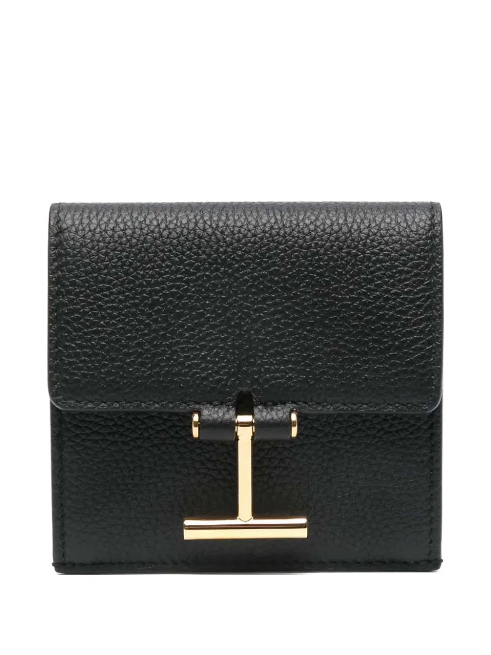 TOM FORD logo-detail snap-button wallet - Nero