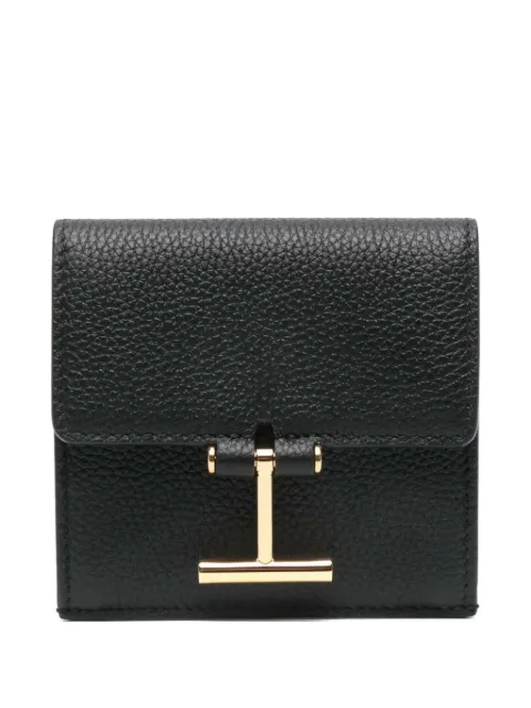 TOM FORD logo-detail snap-button wallet