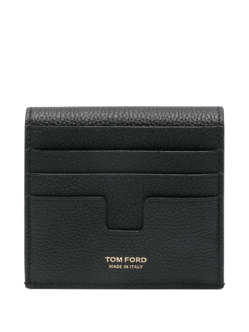 TOM FORD logo-detail snap-button wallet - Zwart