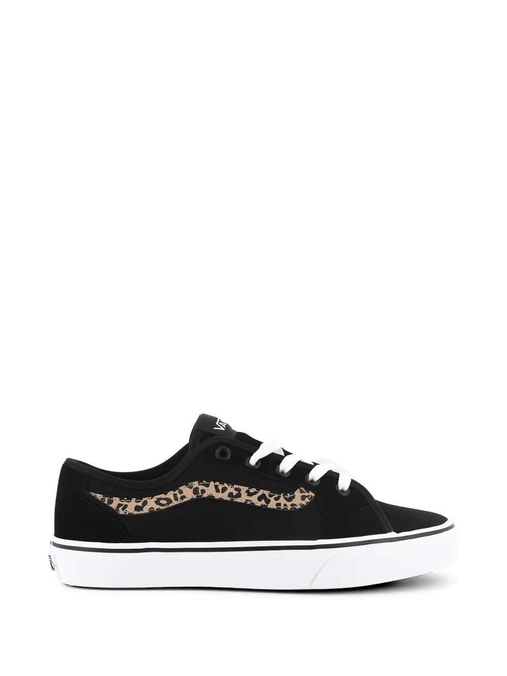 Vans Knu Skool leopard panel sneakers - Schwarz