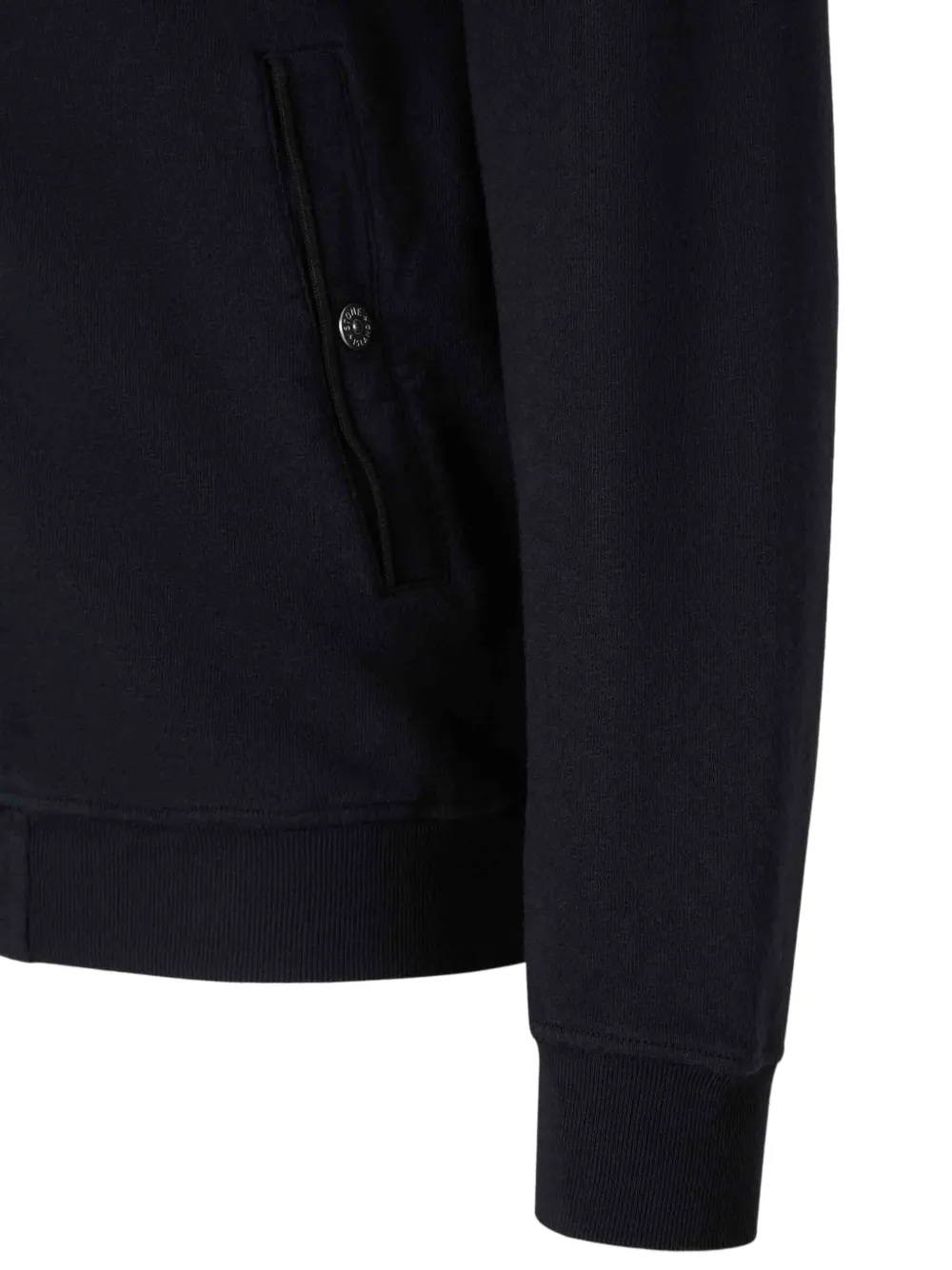 Stone Island 6100033 Malfilé fleece jack met verouderd effect Blauw