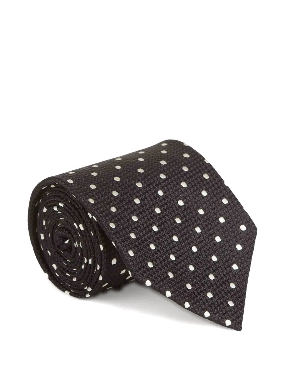 TOM FORD polka-dot silk tie - Nero