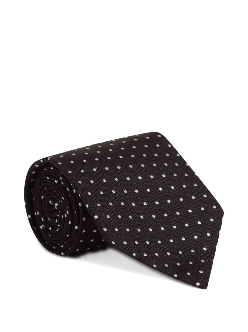 TOM FORD polka-dot silk tie - Nero