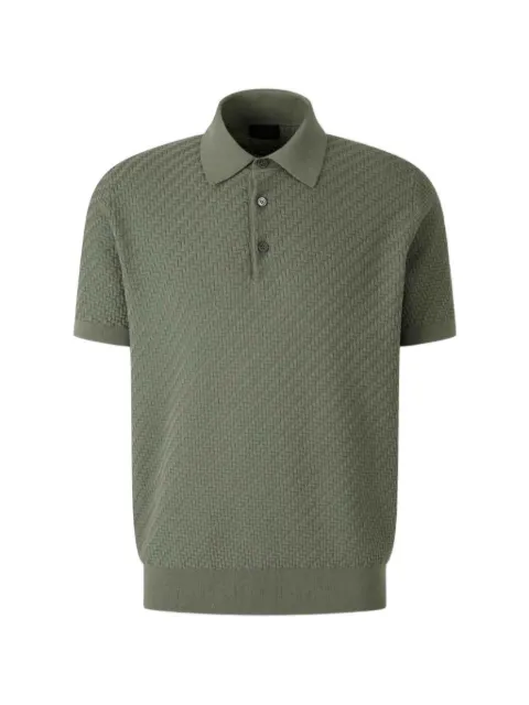 Brioni textured short-sleeve polo shirt