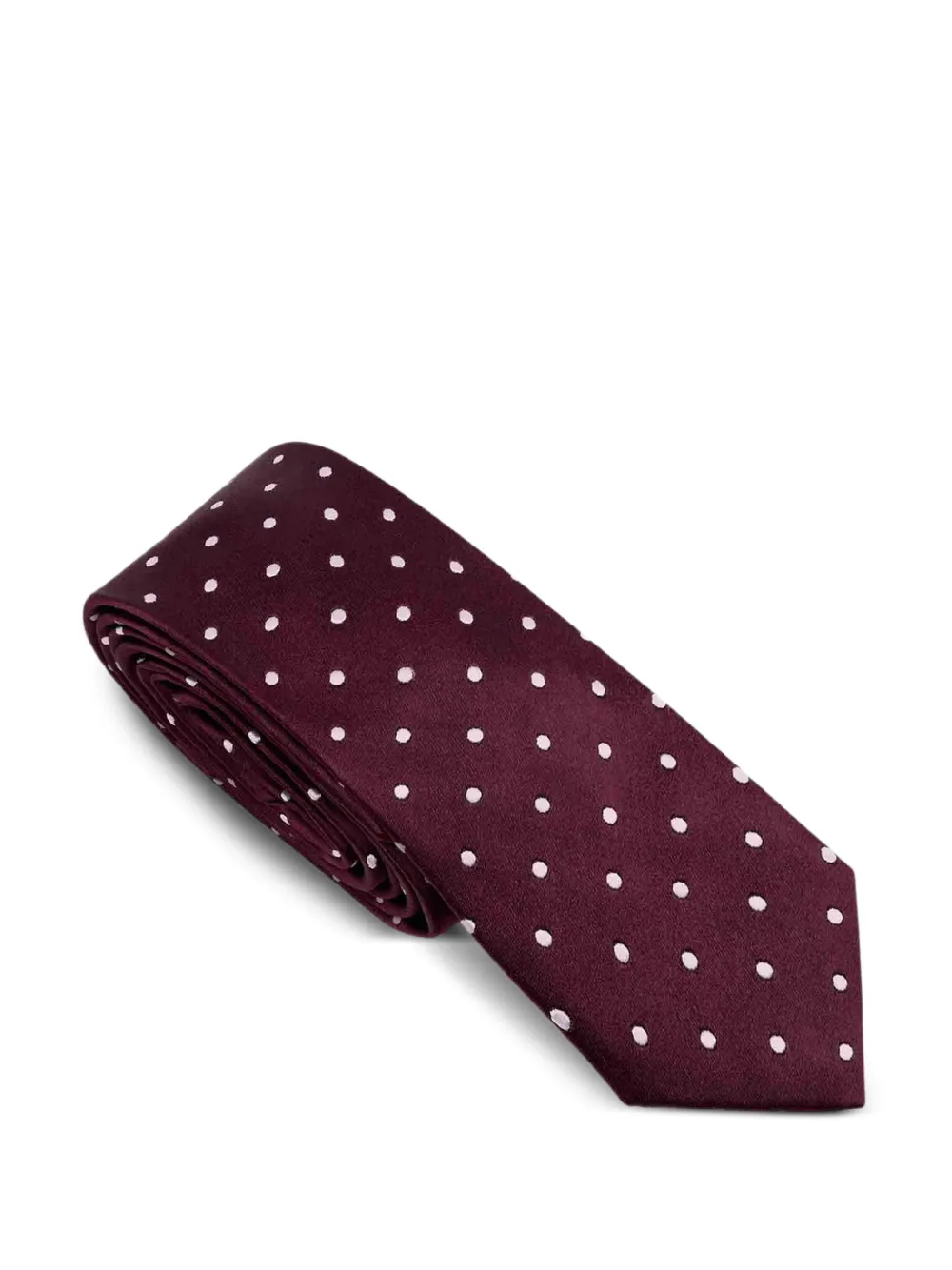 TOM FORD polka-dot silk tie - Paars