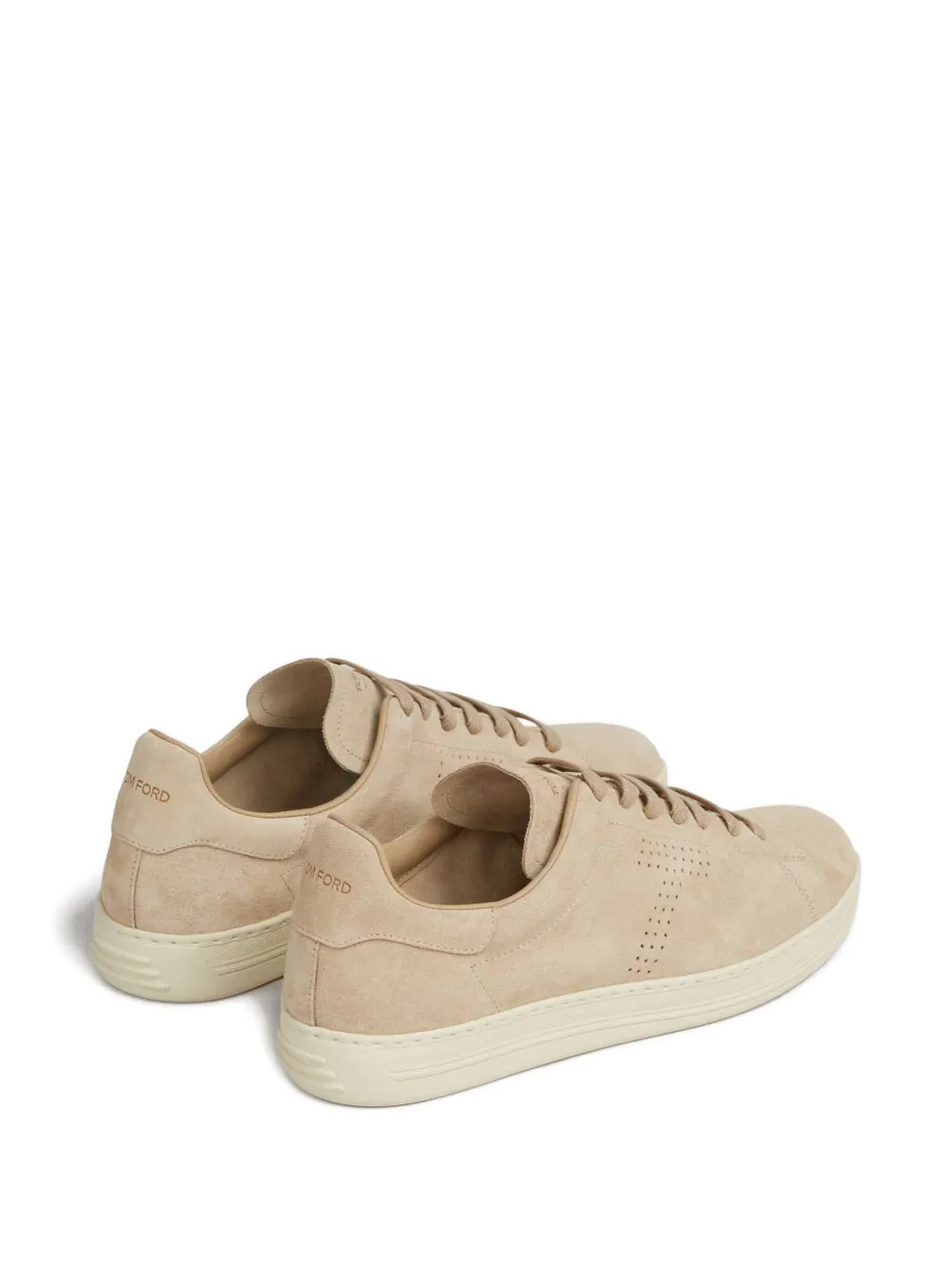 TOM FORD perforated low-top sneakers Beige