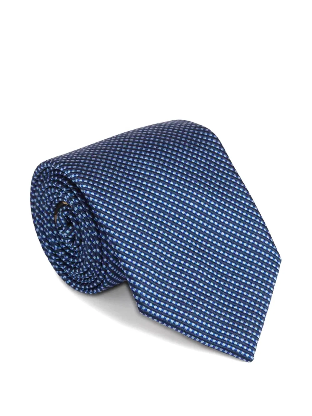Brioni textured silk tie - Blu