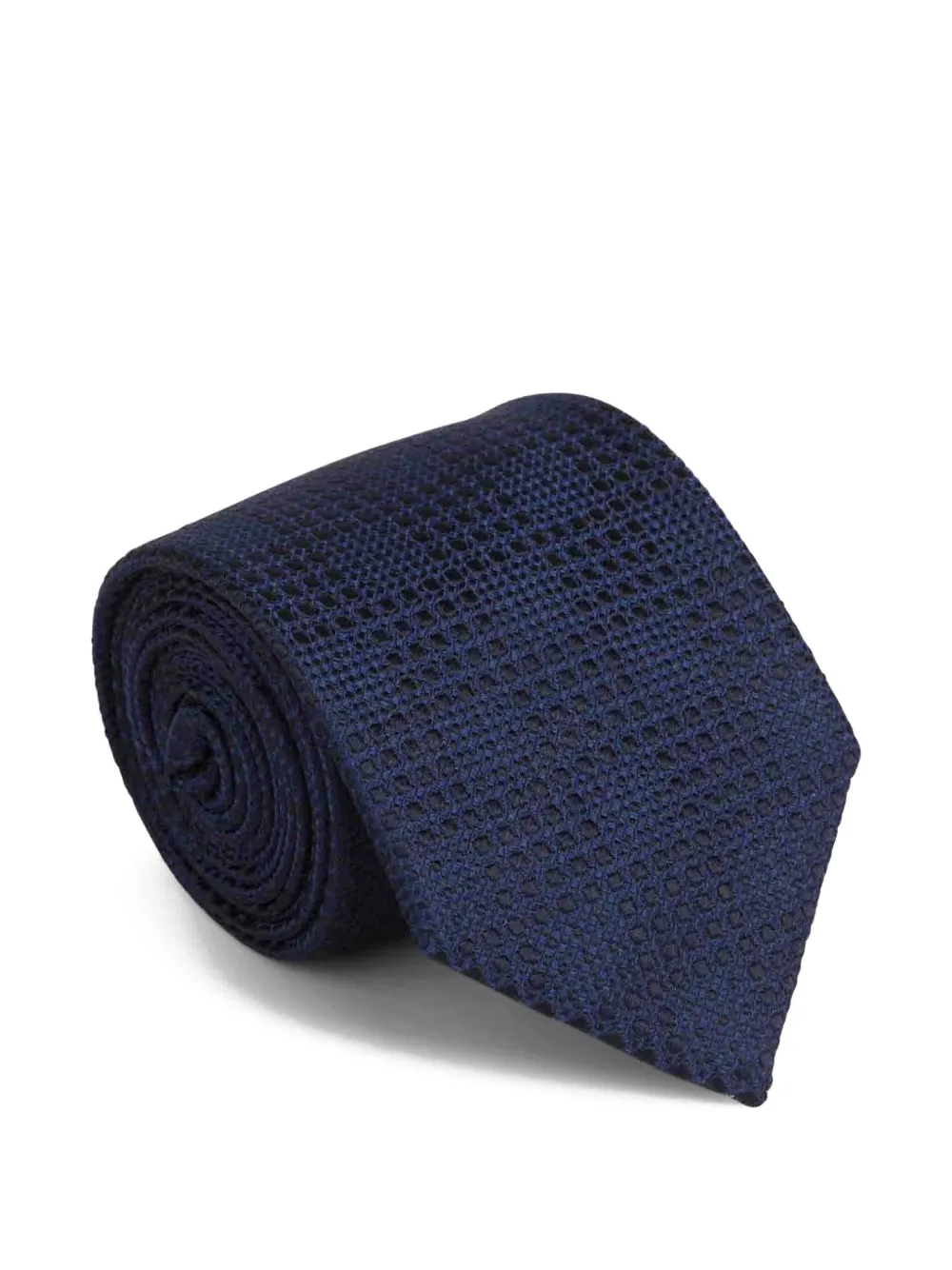 Brioni textured silk tie - Blau