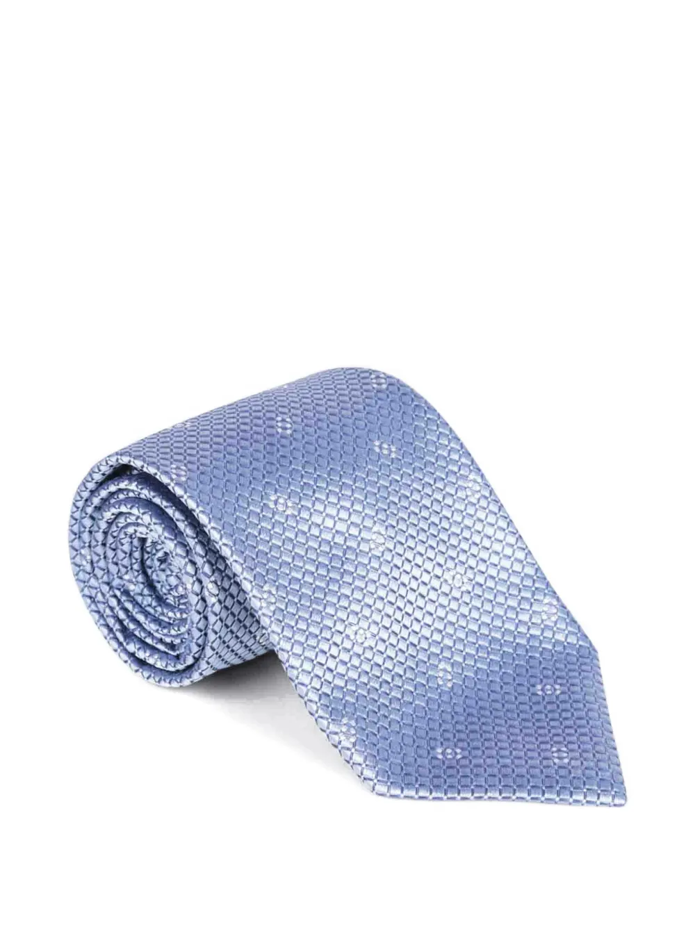 Brioni textured silk tie - Blu