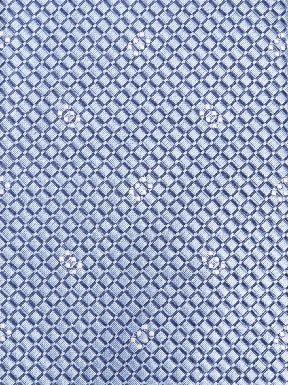  Brioni Textured Silk Tie - Blue 