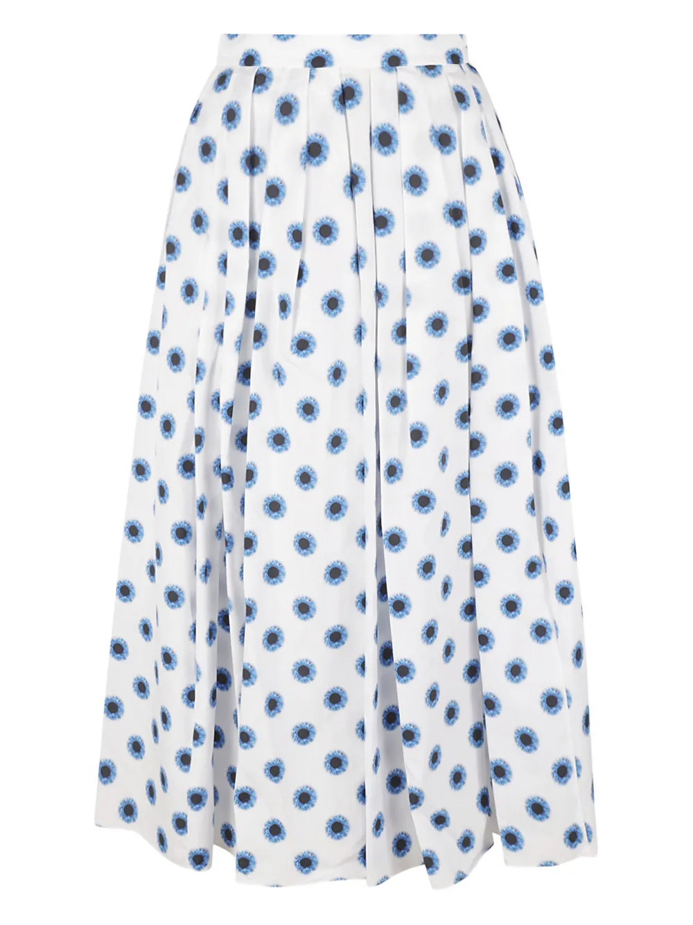 Alexander McQueen floral-print skirt - Bianco