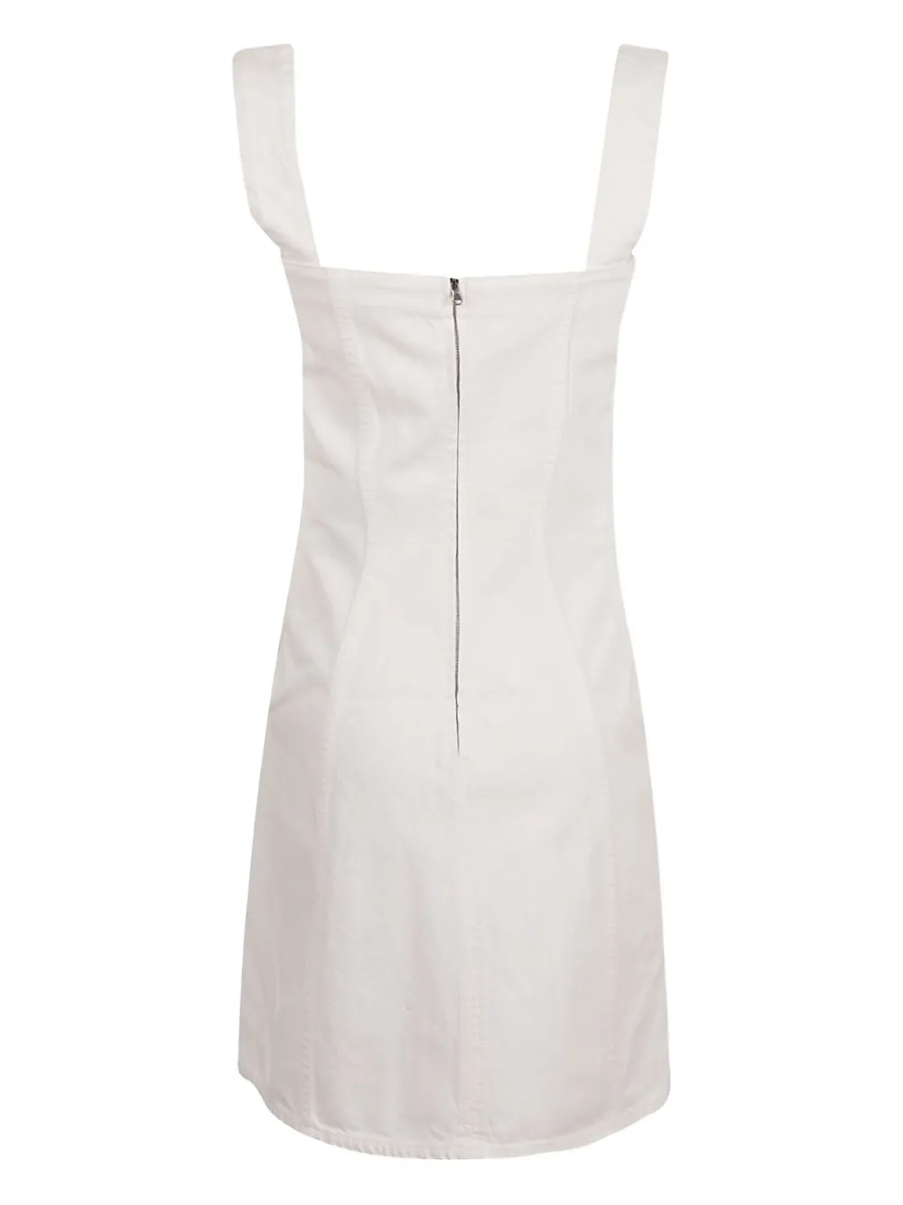 Stella McCartney square-neck panelled dress - Wit