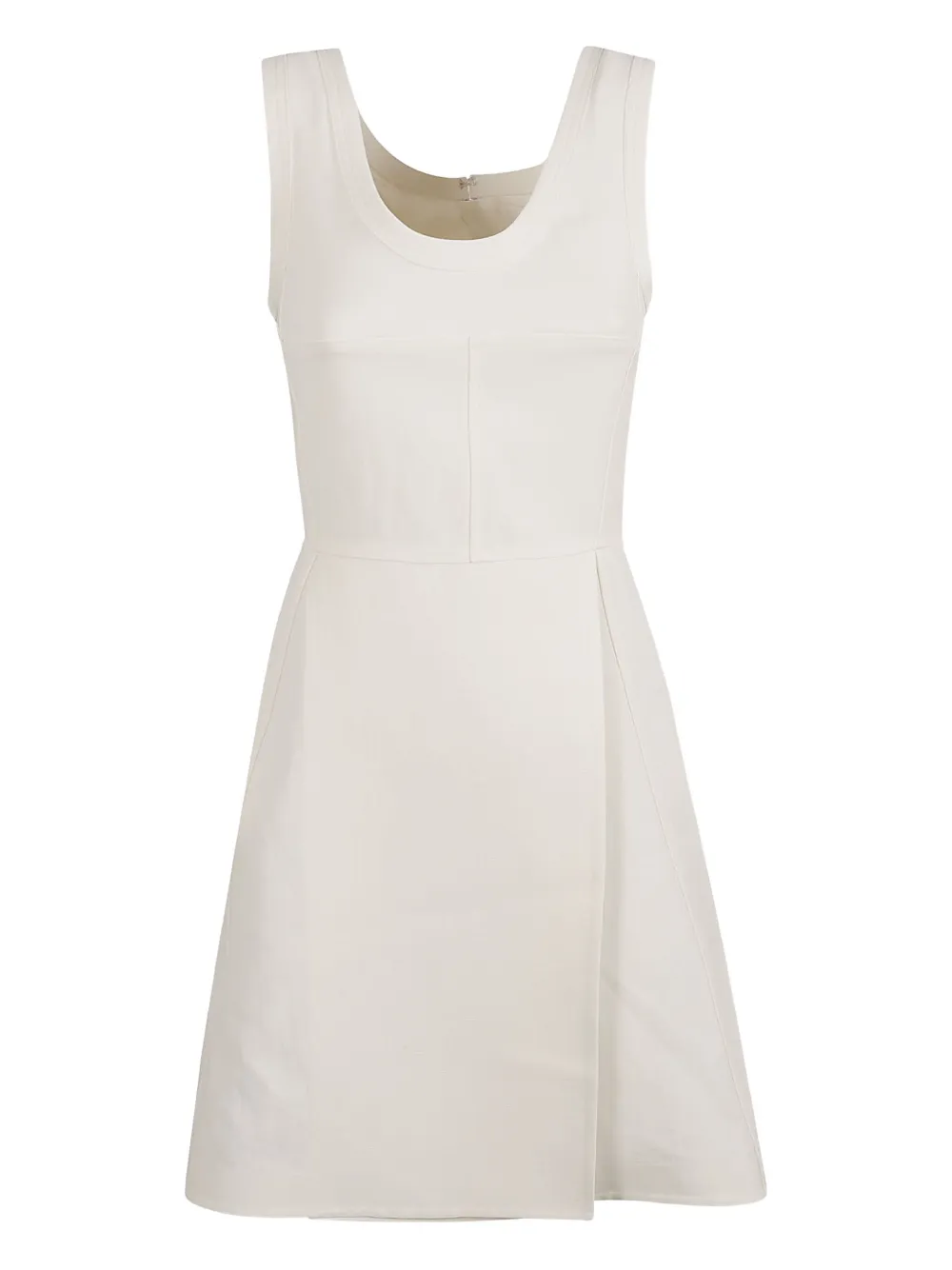 Jil Sander panelled sleeveless mini dress - Toni neutri