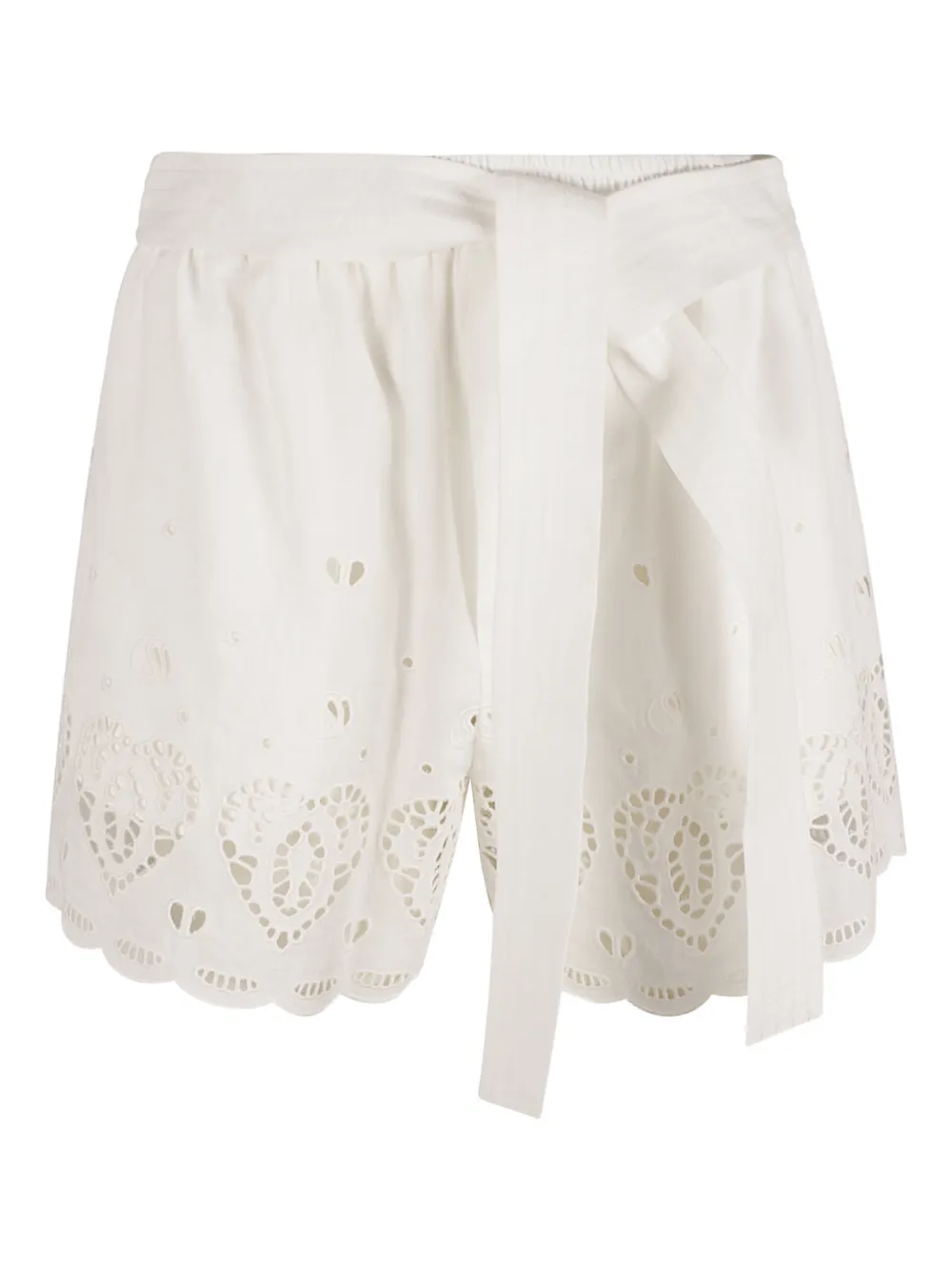 Stella McCartney heart-patterned shorts - White