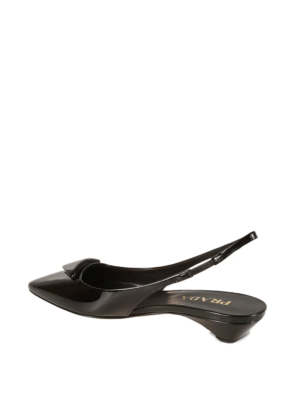 Prada heeled slingback pumps Zwart