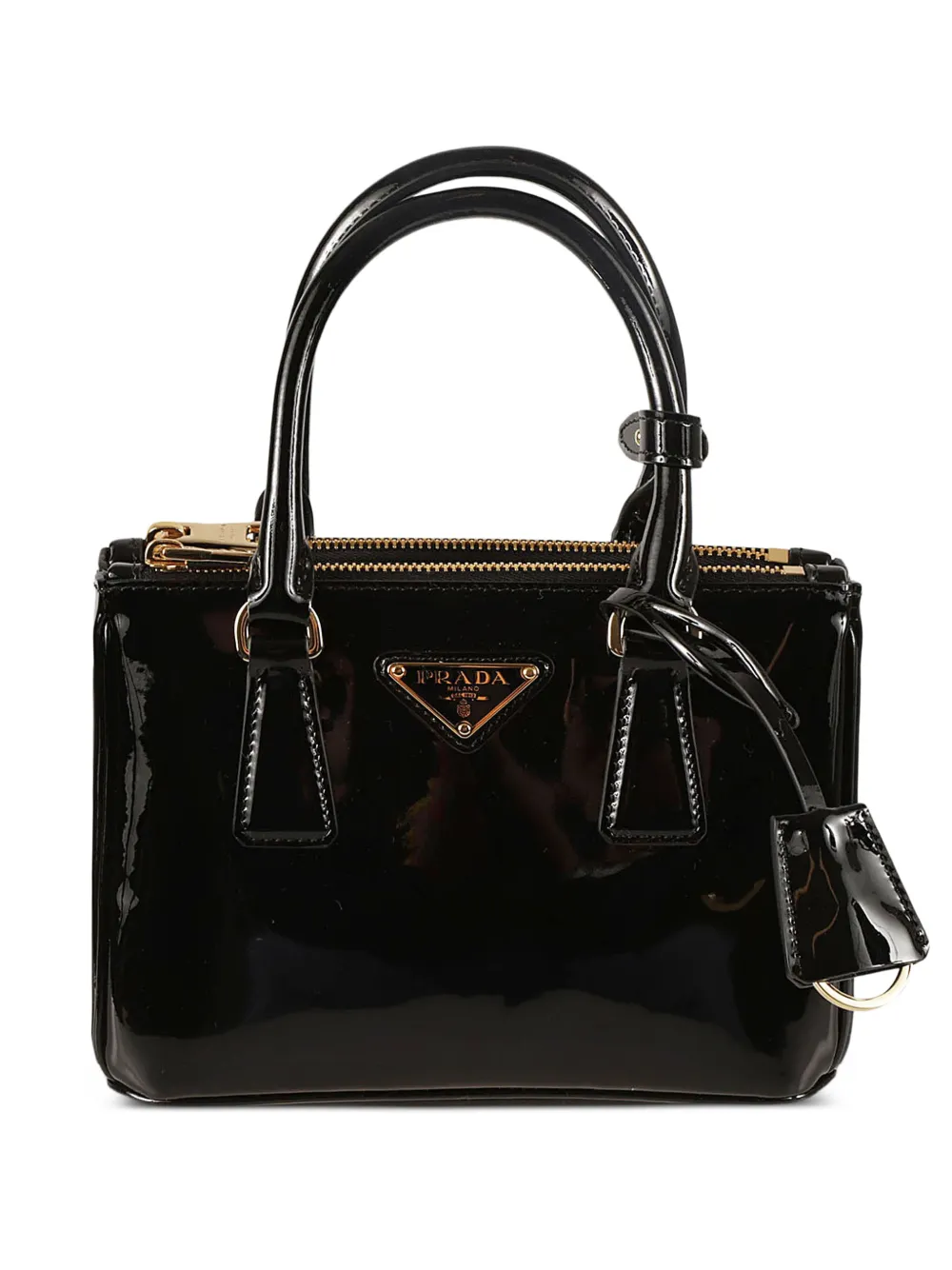 Prada Galleria top-handles leather mini bag - Nero