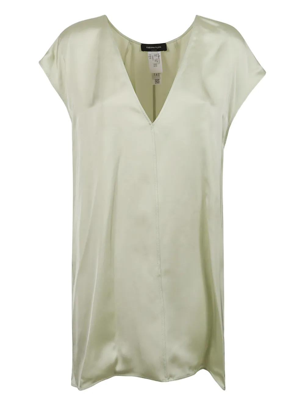 Fabiana Filippi V-neck sshort-sleeve blouse - Toni neutri