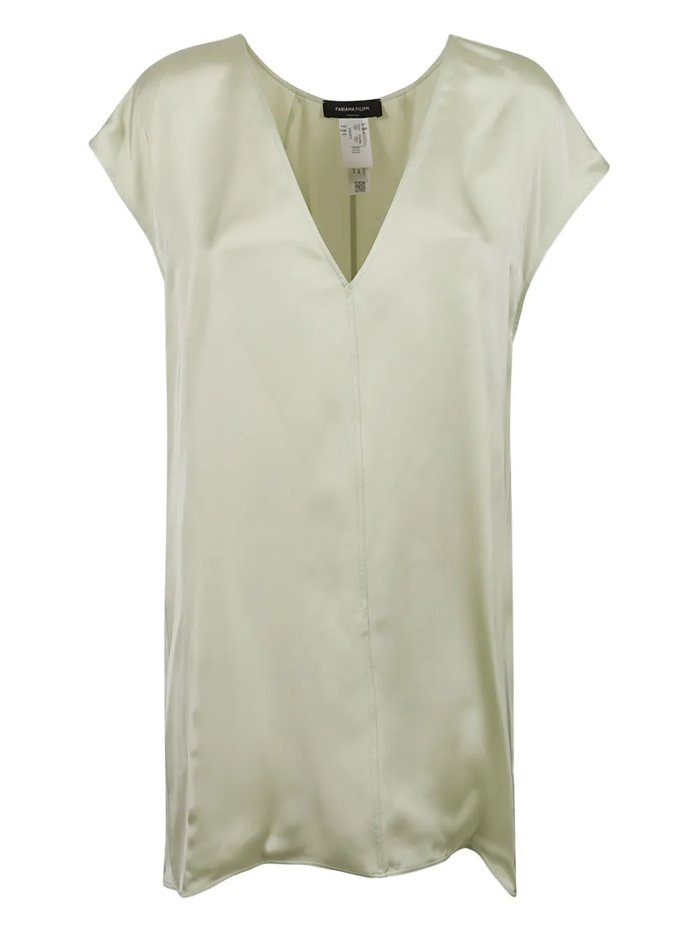 Fabiana Filippi V-neck sshort-sleeve blouse - Toni neutri
