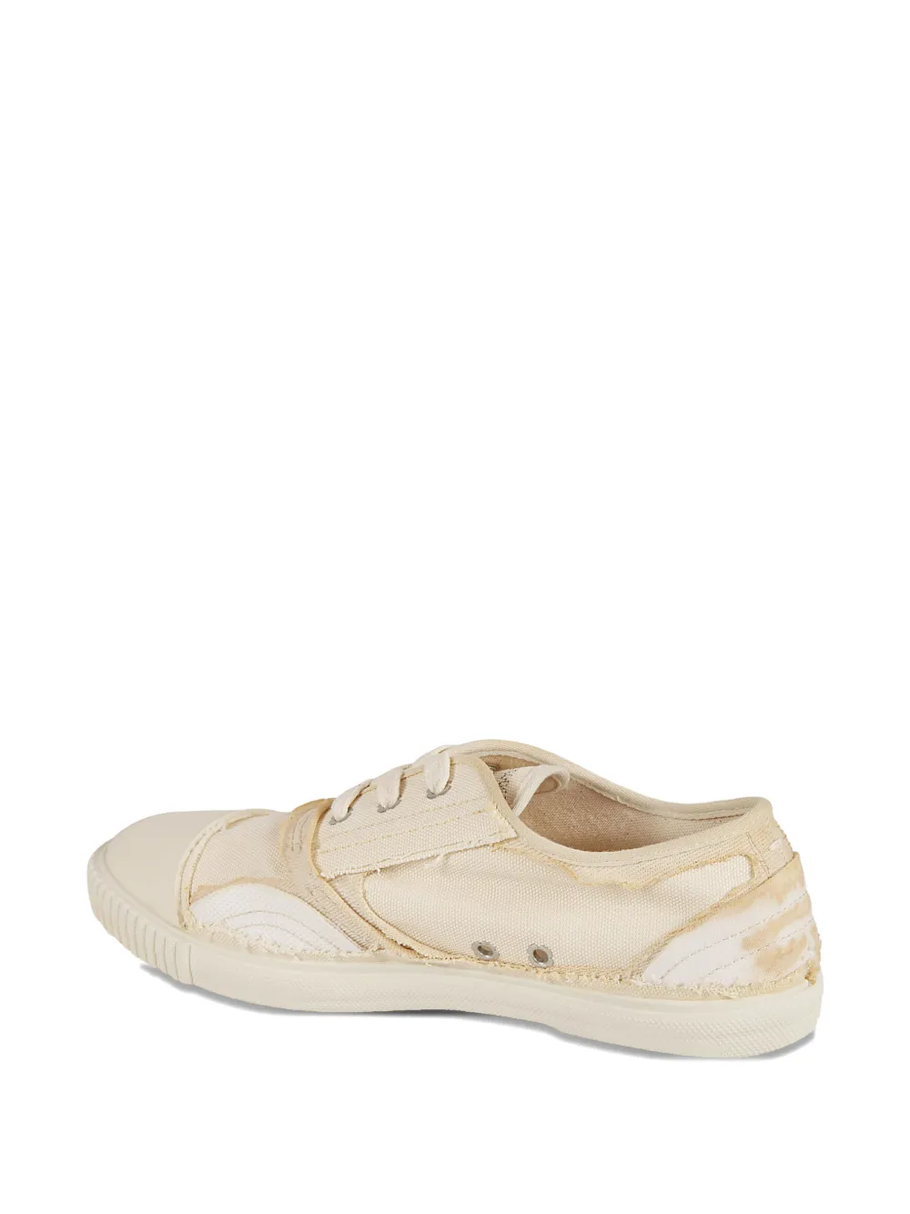 Maison Margiela frayed-detail sneakers Beige
