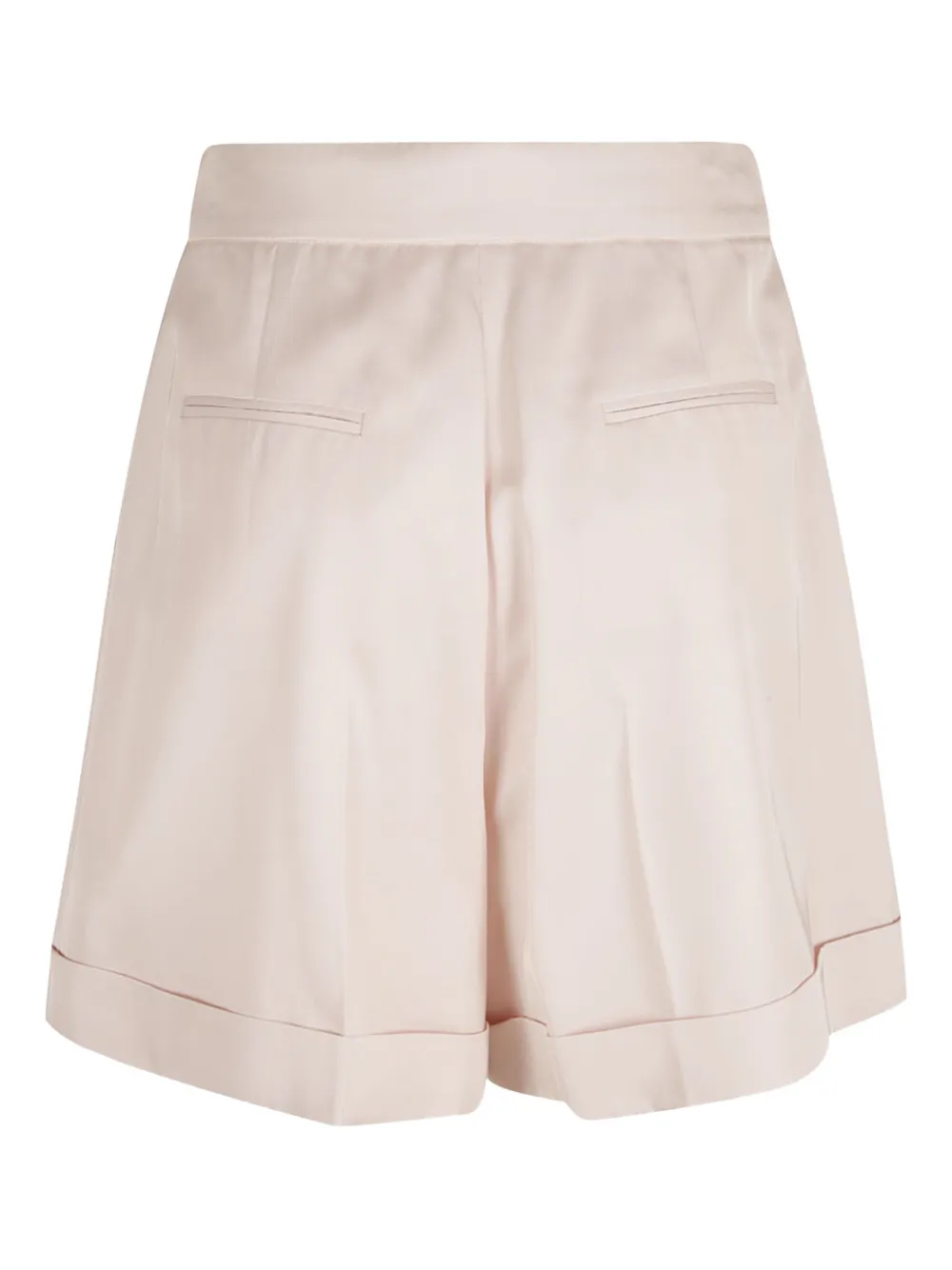 Alexander McQueen pleated cuffed-hem shorts - Beige