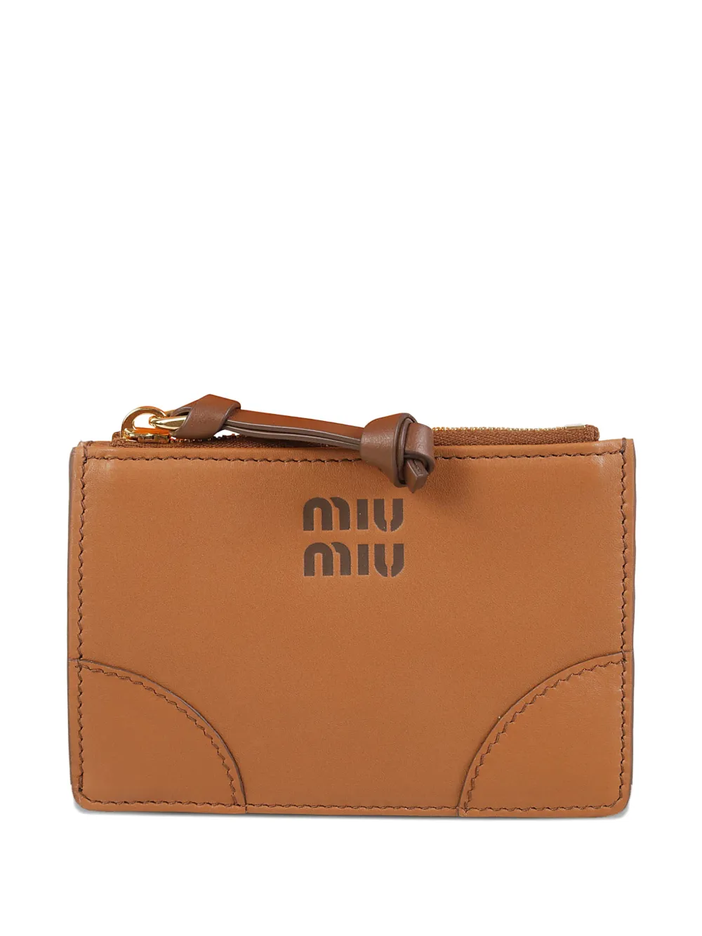 Miu Miu top-zip wallet - Marrone