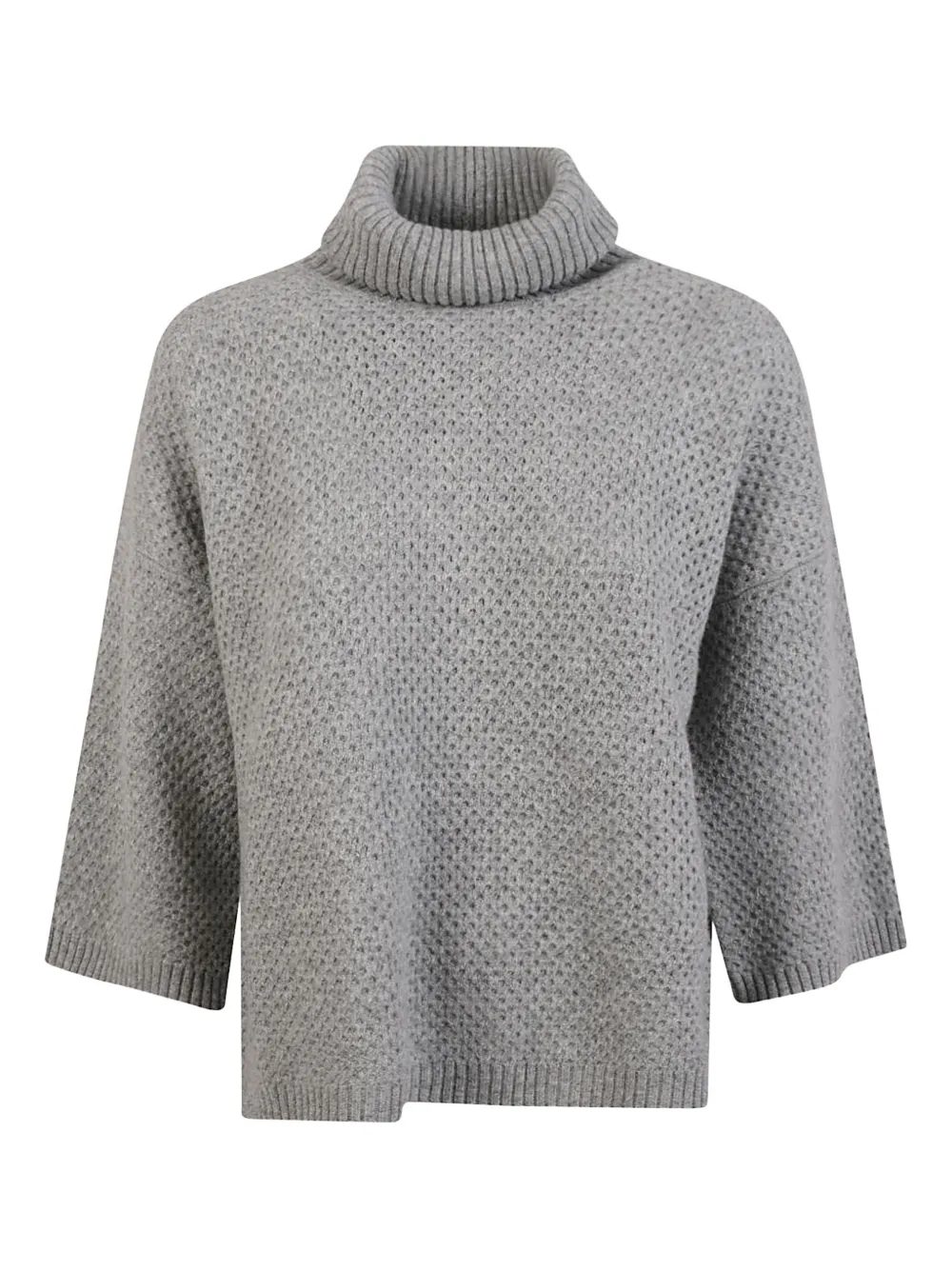 Fabiana Filippi turtleneck waffle-knit sweater - Grigio