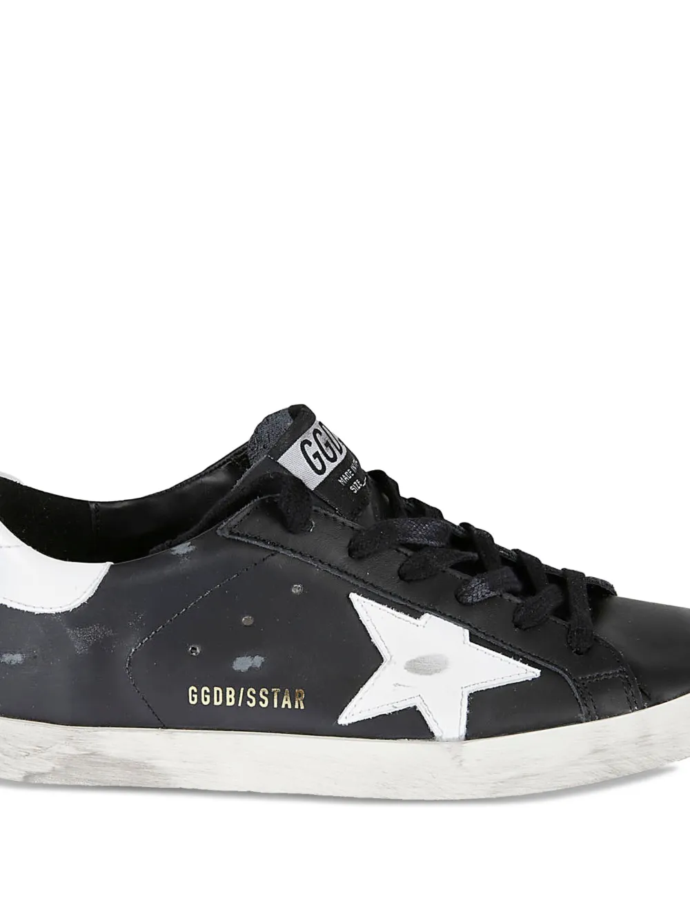 Golden Goose Super-Star appliqu&eacute; sneakers - Zwart