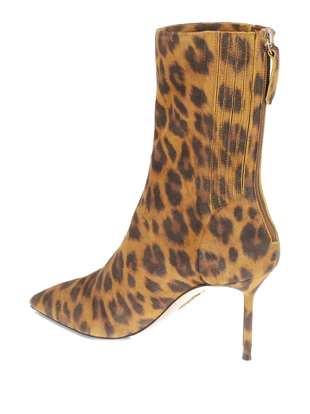Aquazzura Montmartre leopard-print point-toe ankle boots Bruin