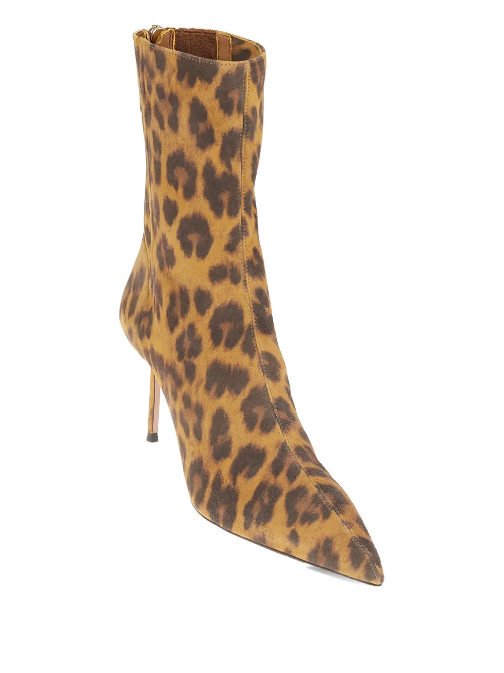 Aquazzura Montmartre leopard-print point-toe ankle boots Bruin