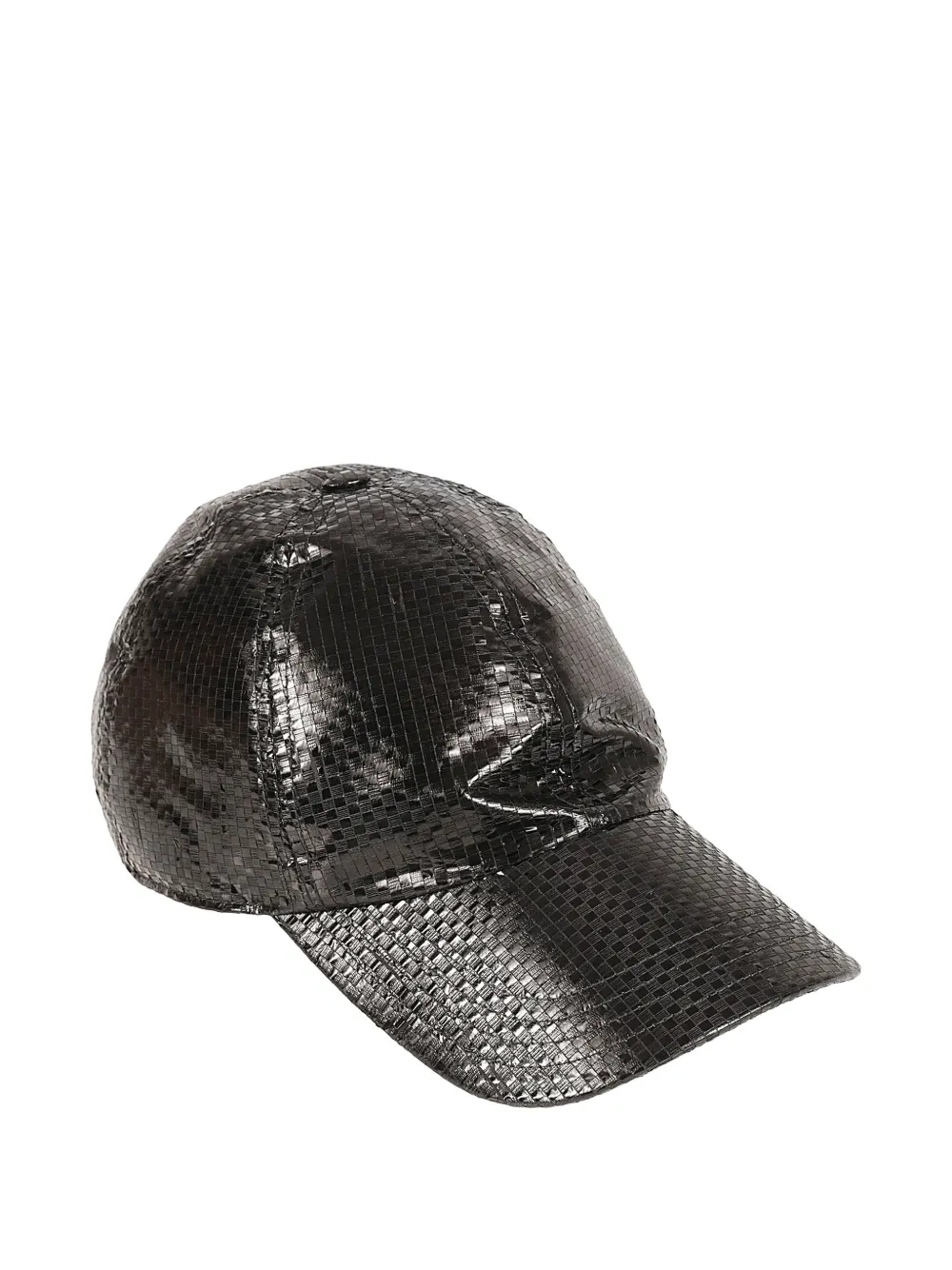 Alexander McQueen woven cap hat - Nero