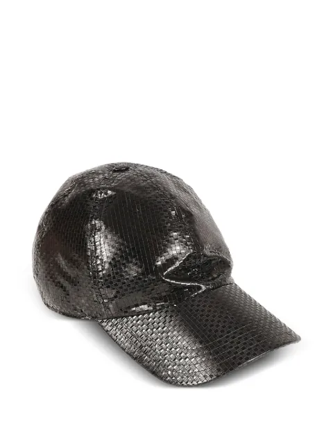 Alexander McQueen woven cap hat