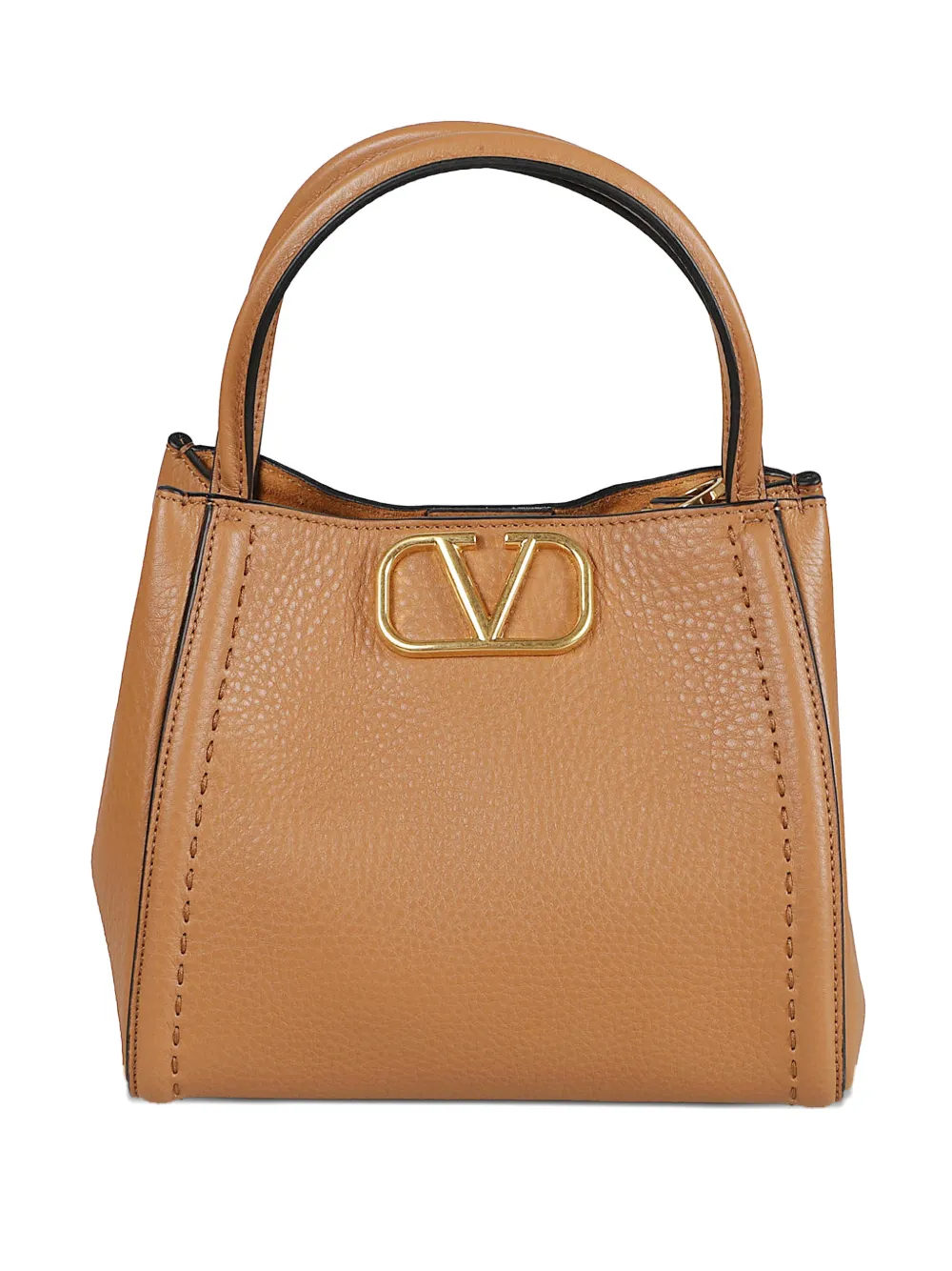 Valentino Garavani medium Alltime logo-detail tote bag - Marrone