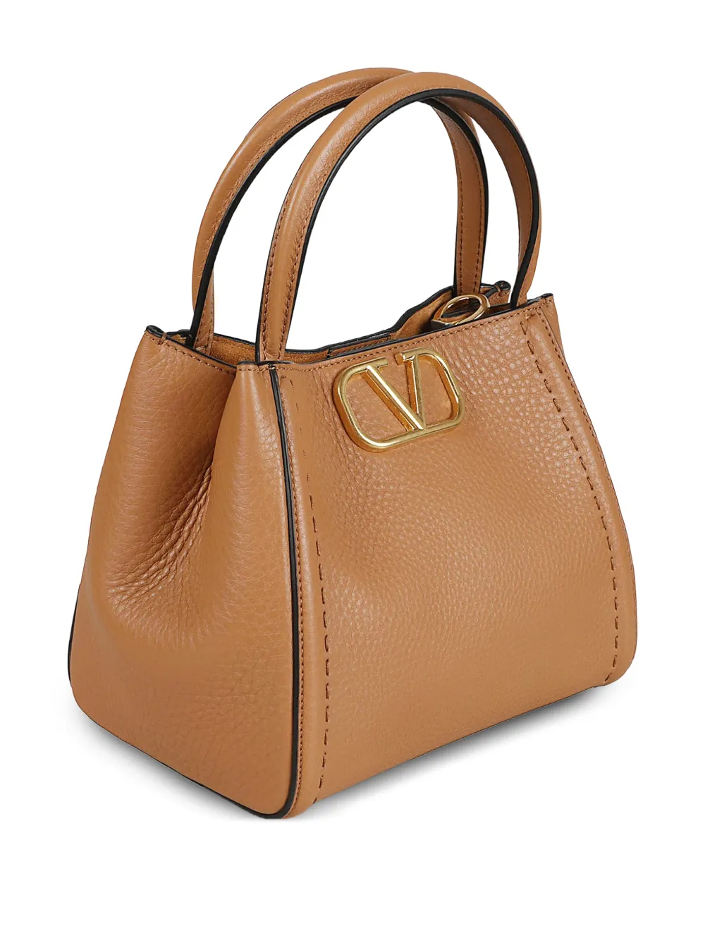 Valentino Garavani Alltime medium shopper met logodetail Bruin