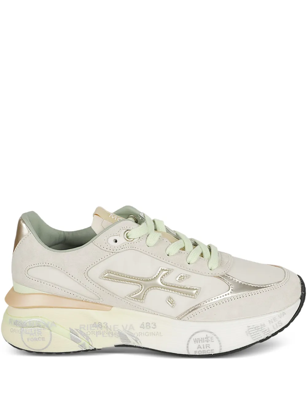 Premiata Moerun sneakers met logo Beige
