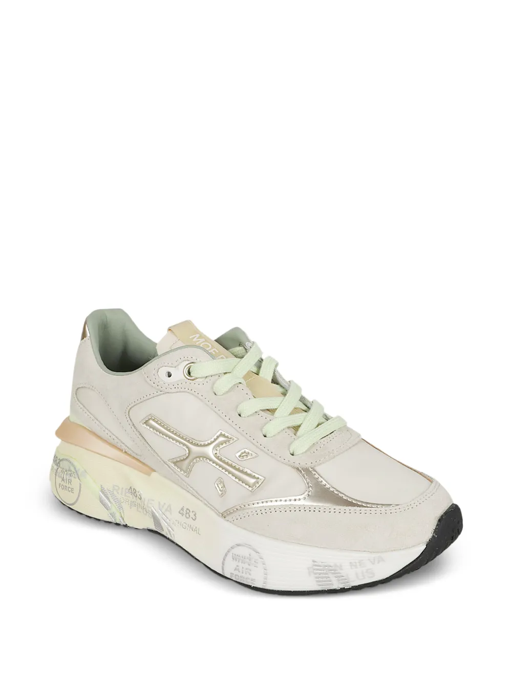 Premiata logo moerun sneakers - Beige