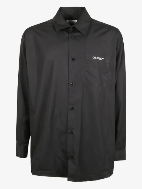 Off-White camisa con logo bordado