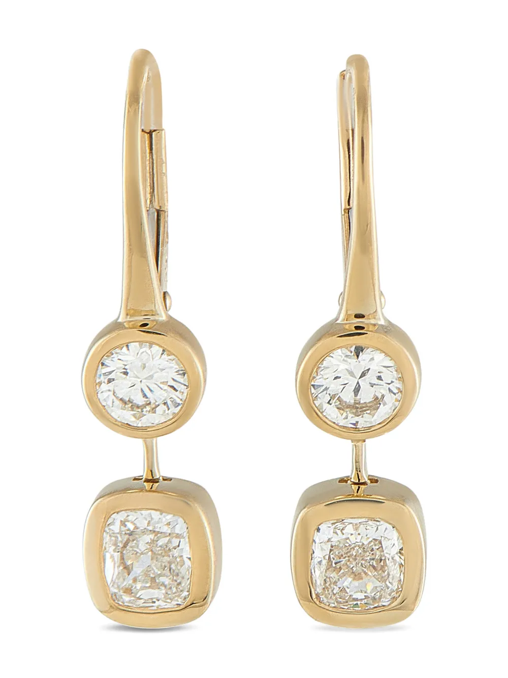LB Exclusive diamond yellow gold earrings - Oro