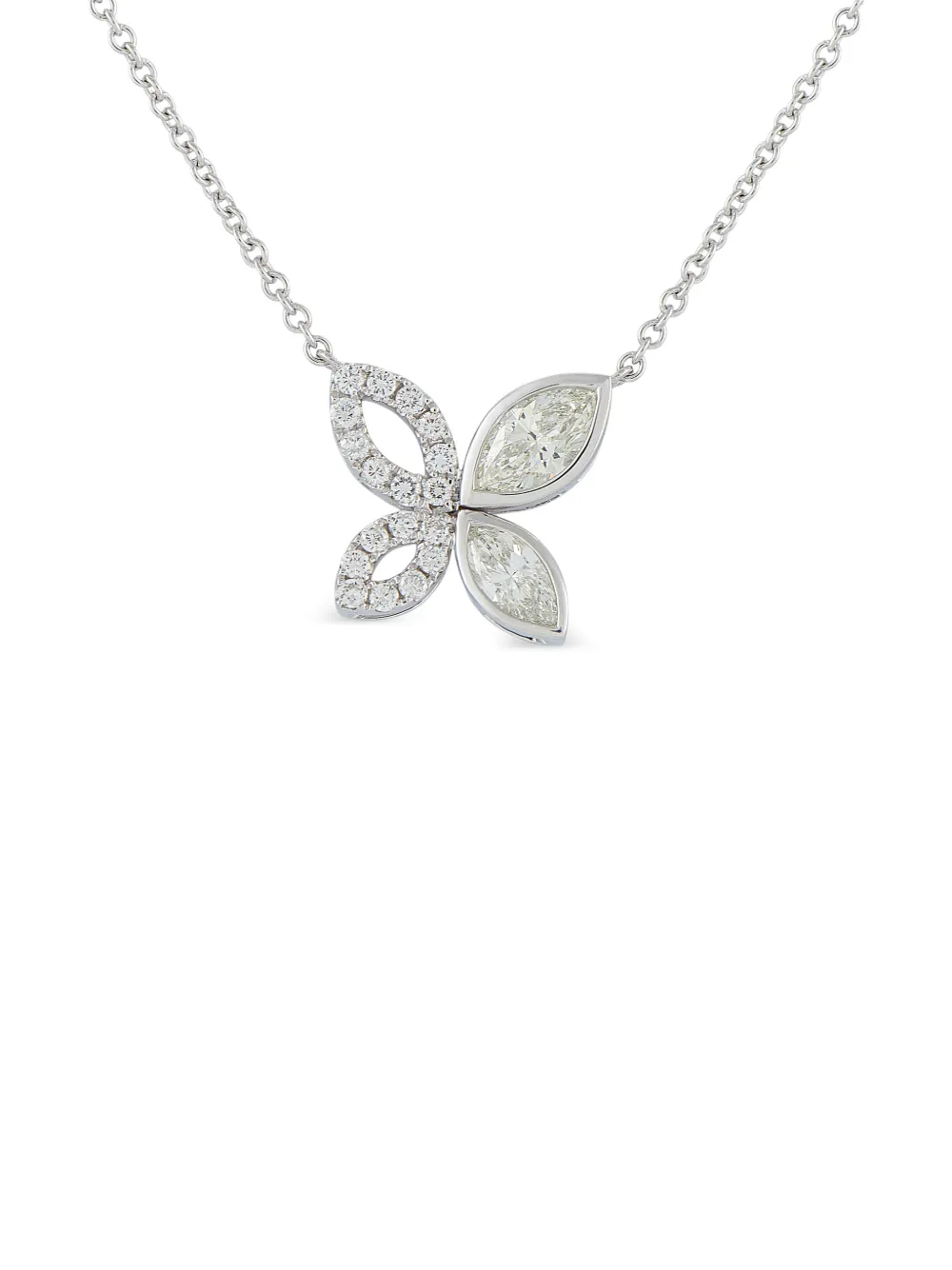 LB Exclusive diamond butterfly necklace - Argento