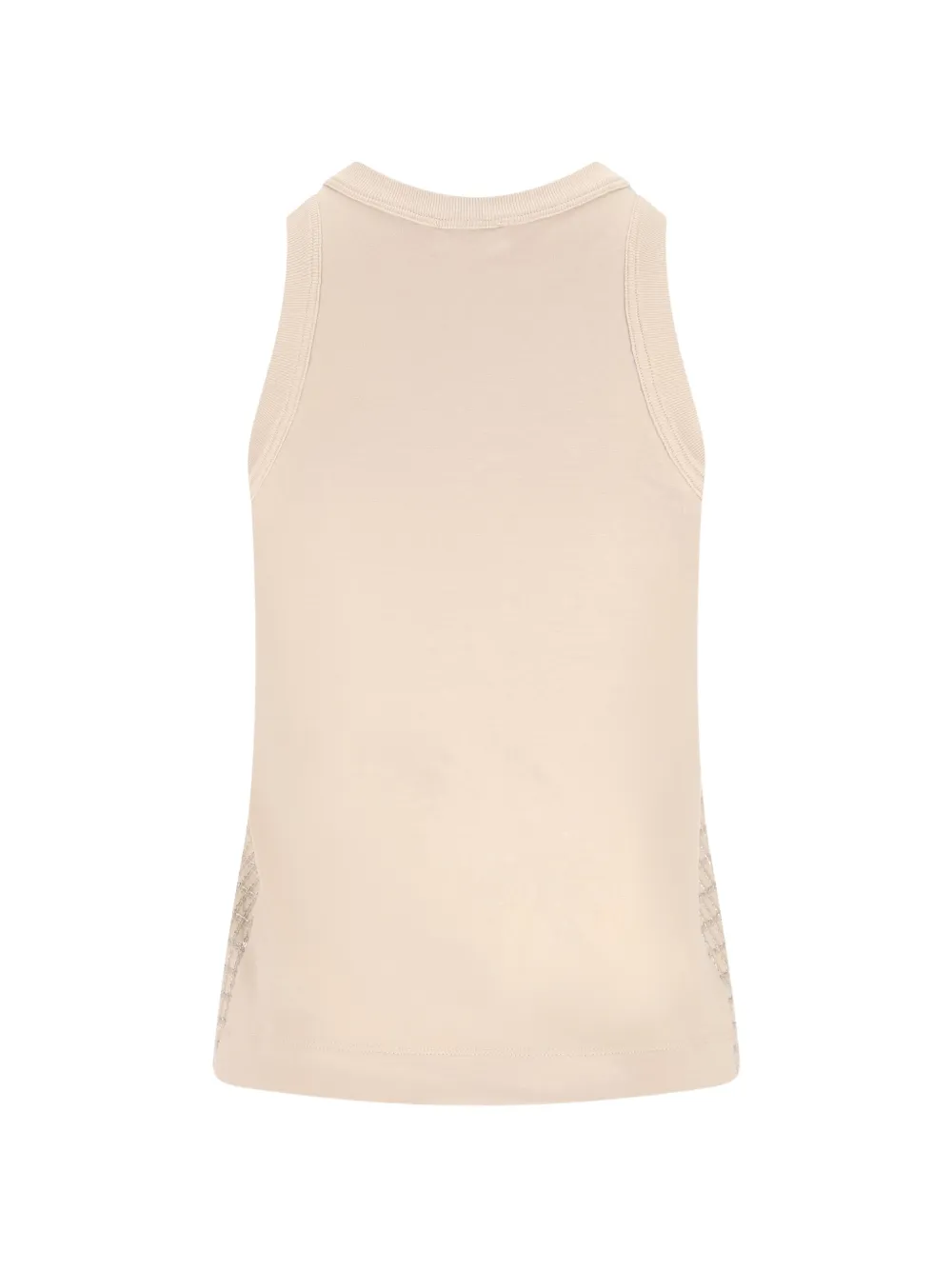  Brunello Cucinelli Sequin-embellished Grid Top - Neutrals 