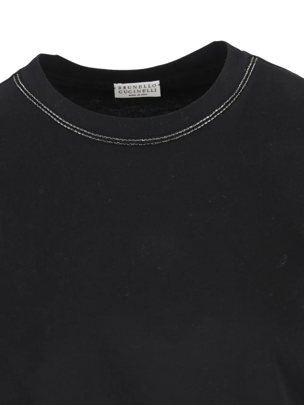 Brunello Cucinelli T-shirt met ronde hals Zwart