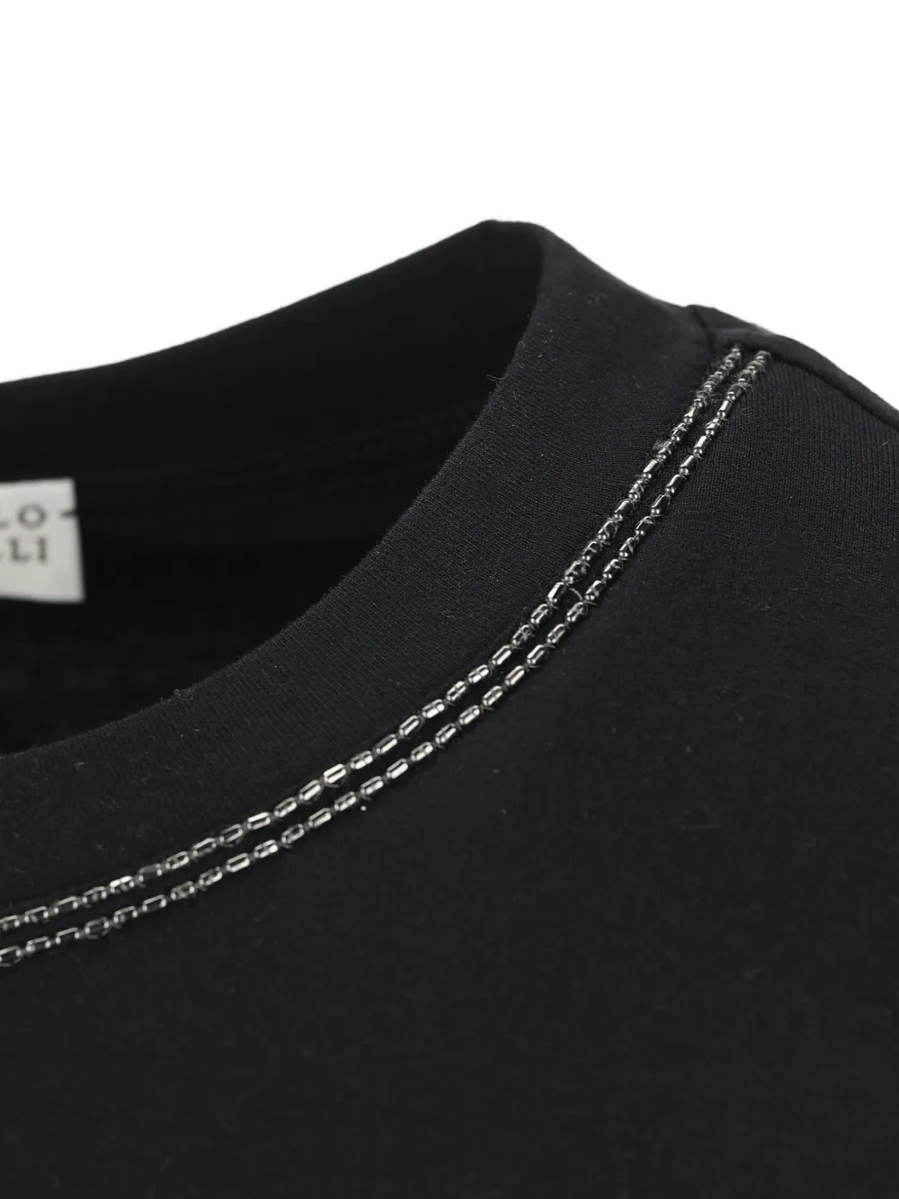 Brunello Cucinelli T-shirt met ronde hals Zwart